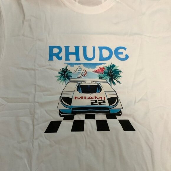 RHUDE Racing Miami 22 Men’s Large, Medium, Small - Picture 2 of 2